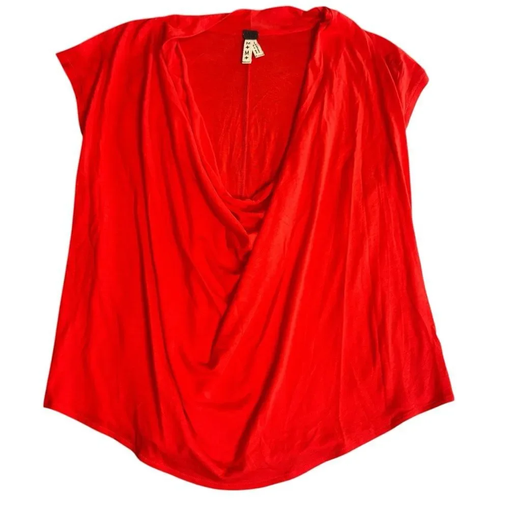 Free-people Women's Red and Orange T-shirt